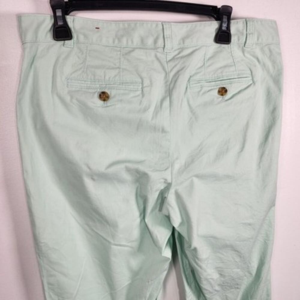 Talbots Womens The Weekend Chino Pants Size 10 Tapered Mint Green Casual Chic - Picture 5 of 8